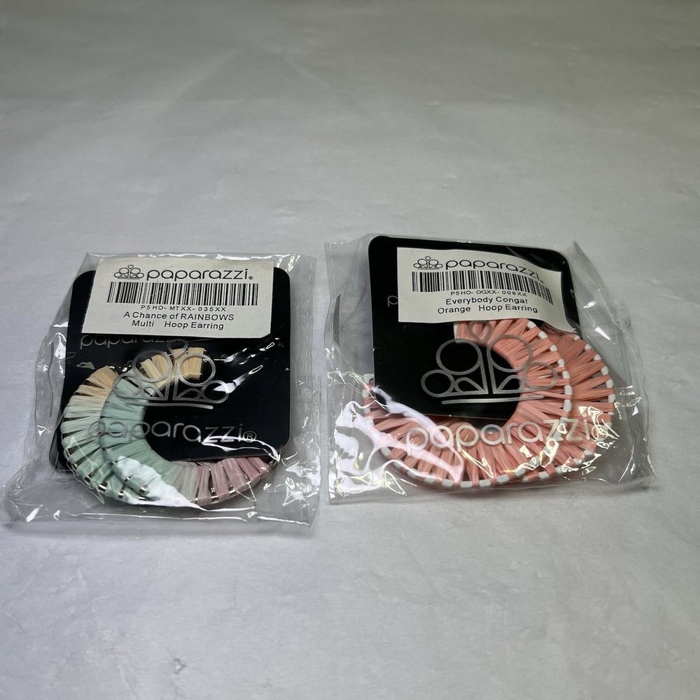 A Chance of‎ RAINBOWS Multi And Pink Paparazzi Jewelry/Accessories HOOP Earrings